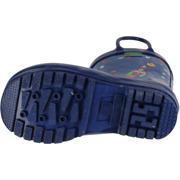 Pluie Pluie RB-RK Navy Rocket Print ChildB boots 12 NEW - Picture 4 of 4